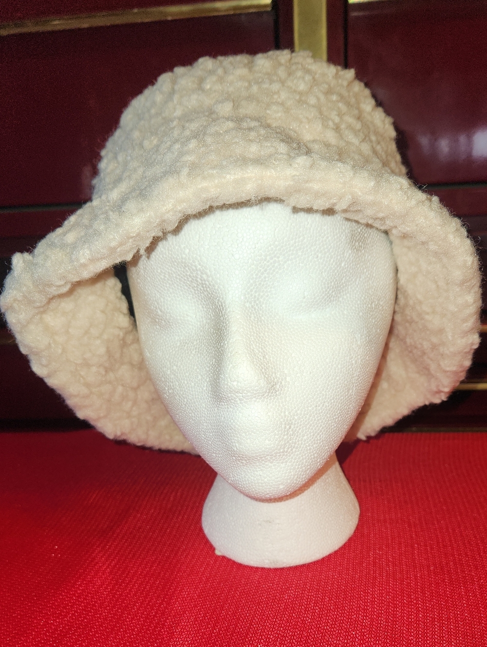 Cozy Cream Sherpa Bucket Hat - Women